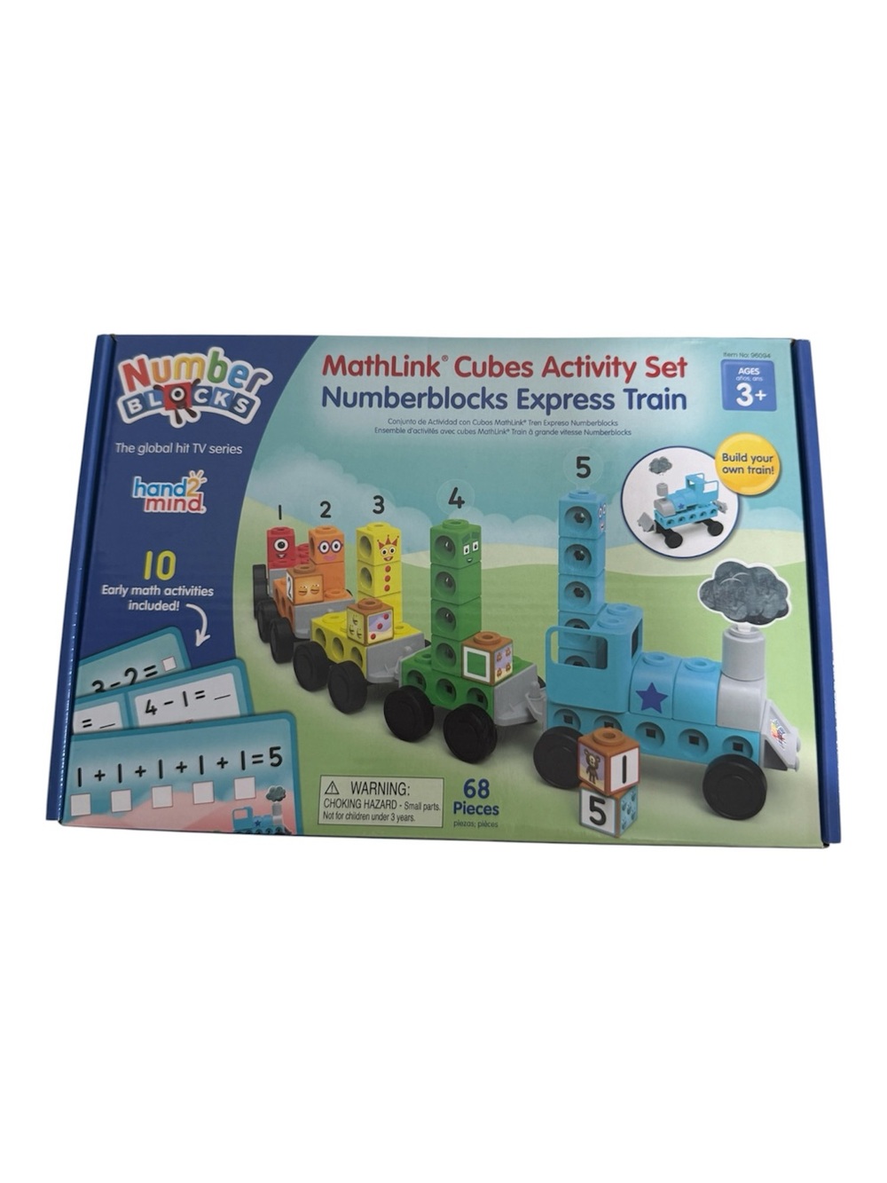 Hand2Mind Numberblocks Express Train MathLink Cubes Activity Set